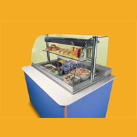 Victor Impression Food Display - irdl3 corian laminate